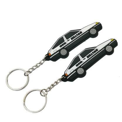 OTOKIT Car Styling AE86 Rubber Car Model Keyring Fujiwara Tofu Shop Initial D RACING Performance Car Keychain Accessories