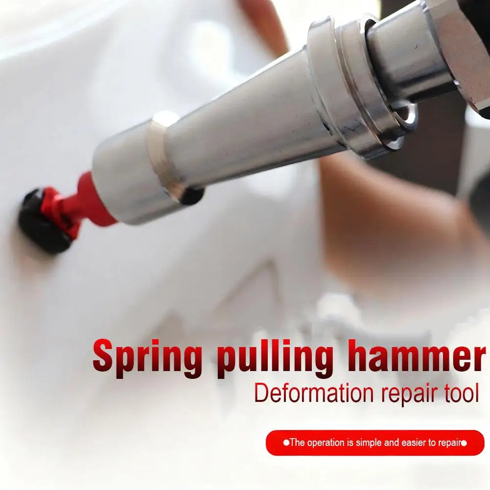 27-38CM Built-in Spring Telescopic Small Pull Hammer Car Dent Repair Sliding Hammer Mini Anti-Skating Hail Pull Hammer Tool Sets