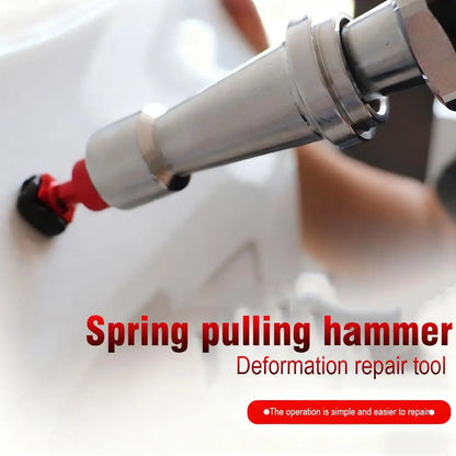 27-38CM Built-in Spring Telescopic Small Pull Hammer Car Dent Repair Sliding Hammer Mini Anti-Skating Hail Pull Hammer Tool Sets