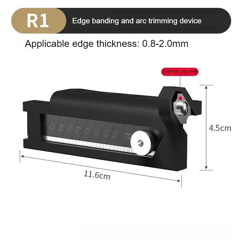 Woodworking Blade Edge Corner Planer Edge Banding Arc Trimming Planer Wood Deburring Tool Chamfering Fillet Scraper Board