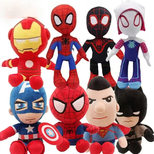 27-30cm Man Spidermaned Plush Toys Movie Dolls Marvel Avengers Soft Stuffed Hero Captain America Iron Christmas Gifts