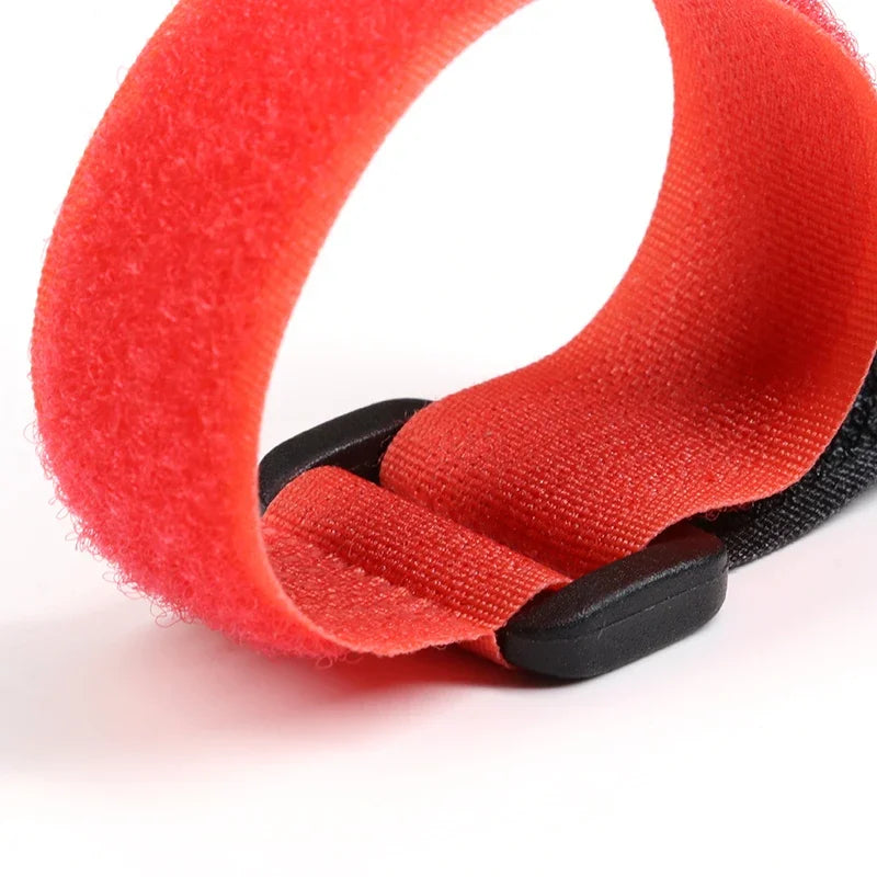 Red 200/300/500mm Cable Ties Reusable Self Adhesive Nylon Strap Reverse Buckle Line Wire Organizer Hook Loop Bundle Fastener