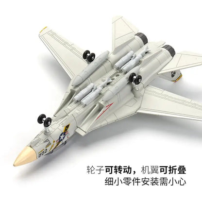 1/72 Assemble Fighter Jet US F22 F14 Tomcat Soviet SU-35 Su-57 Aircraft Model Military Building Block Toy