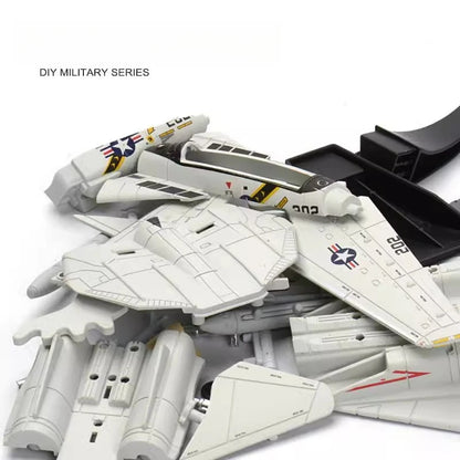 1/72 Assemble Fighter Jet US F22 F14 Tomcat Soviet SU-35 Su-57 Aircraft Model Military Building Block Toy