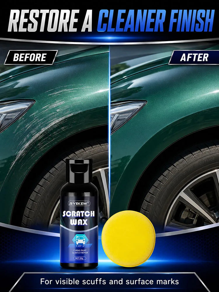 Car Scratch Remover Wax Auto Body Paint Repair Polish Swirl Mark Restorer Grinding Compound for Vehicle Detailing and Shine