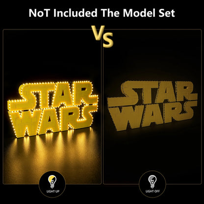 LYBMTWF LED Lighting Kit Compatible with Lego 75407 Star Wars Logo  (NOT Include The Model Bricks)