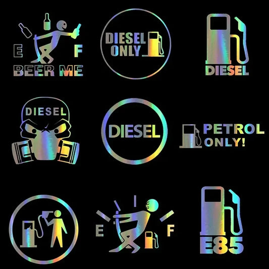 Stickers Gas Cap Stickers Diesel Petrol Gasoline Decal Personalized Creative Funny Gas Cap Decorative Decal Car Accessories