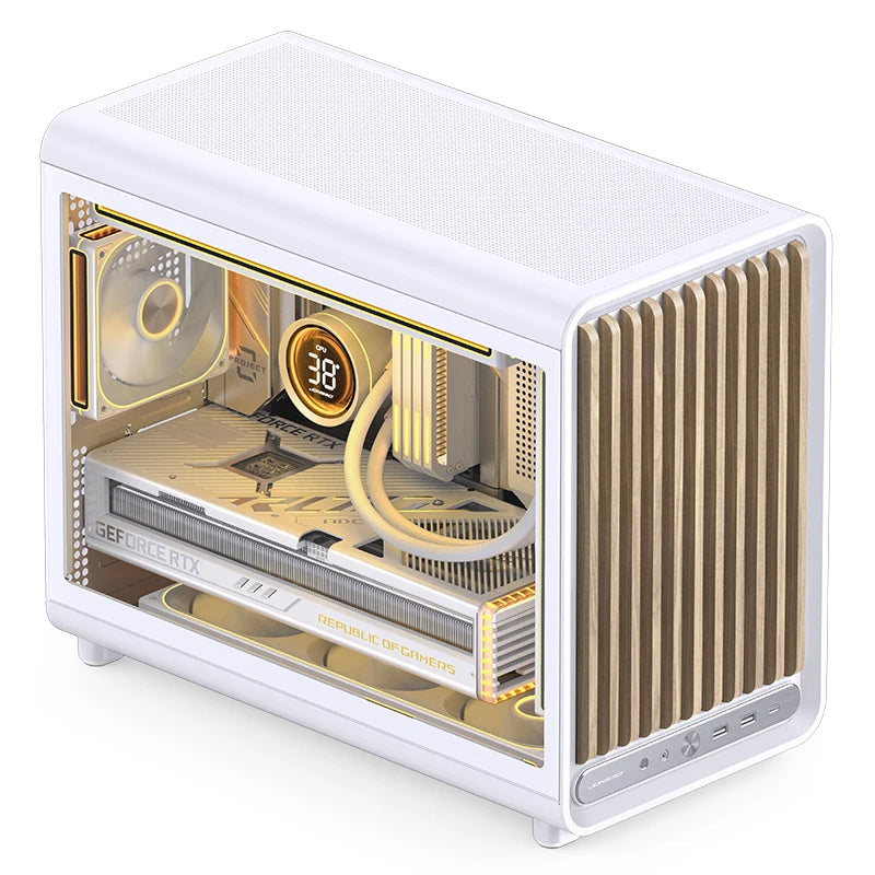 JONSBO D33 ATX MATX Desktop Case Glass Side Transparency Gaming PC Case Support 360 Water Cooling
