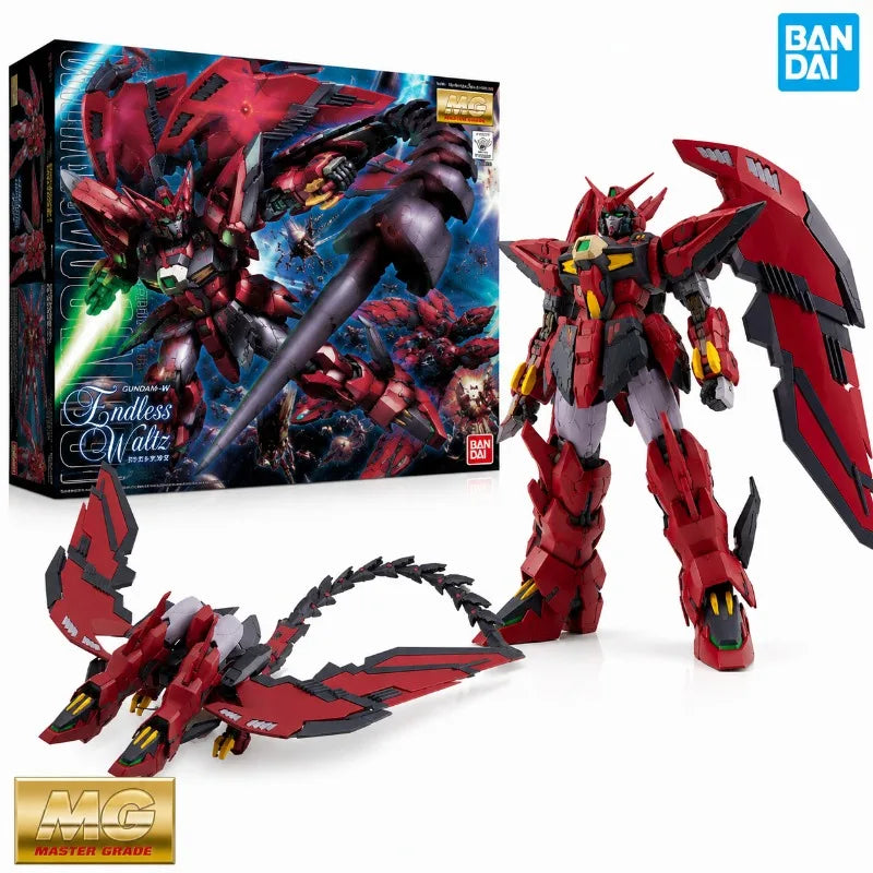 Bandai Original Gundam Model MG 1/100 Epyon Transforming Dragon Collection Assembly Model Kit Anime Action Figure Boy Toys Gift