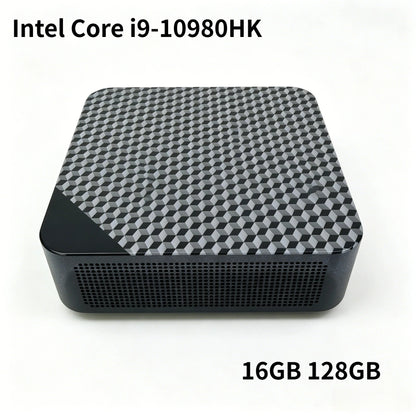 Core i9 10980HK Mini Desktop 16GB DDR4 512GB M.2 NVMe SSD Triple 4K Display WiFi6 BT5.2 Silent Cooling Home Office Pro PC