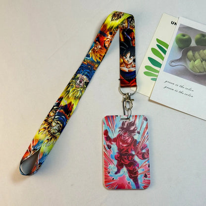 Dragon Ball Credential Holder Japanese Anime Lanyards for Key Neck Strap For Card Badge Gym Keychain Keyring Accessories Gifts