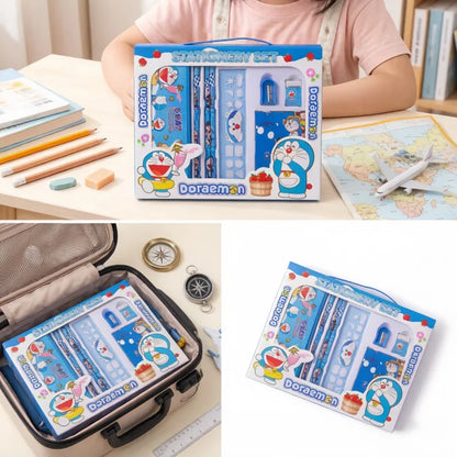 Doraemon Anime Merchandise Student Stationery 8Pcs Set Pencil Combination Primary School Student Learning Stationery Wholesale