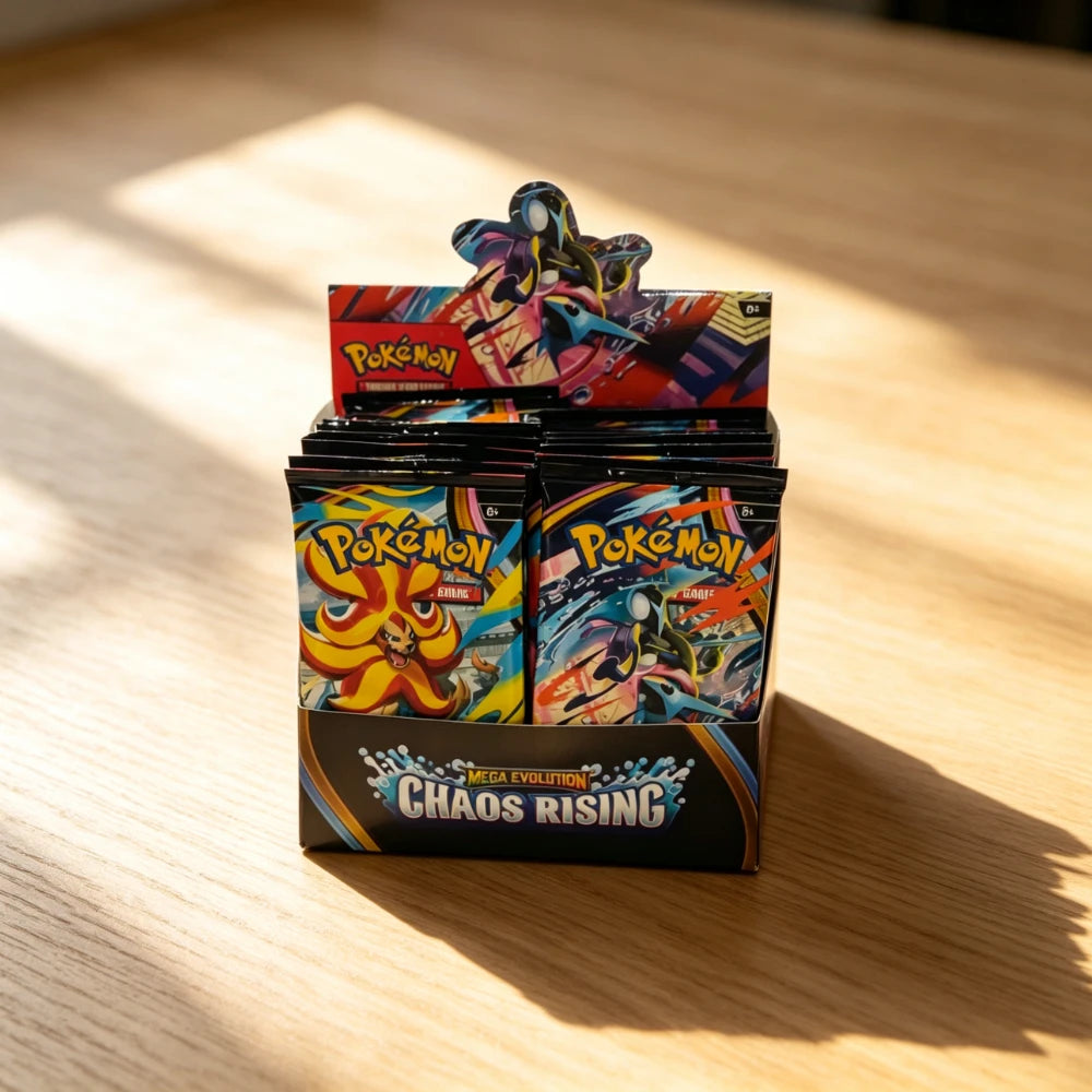 Pokémon TCG: Mega Evolution-Pitch Black Booster Display Box CHAOS RISINC Ascended Heroes Phantasmal Flames TCG Trading Cards Set