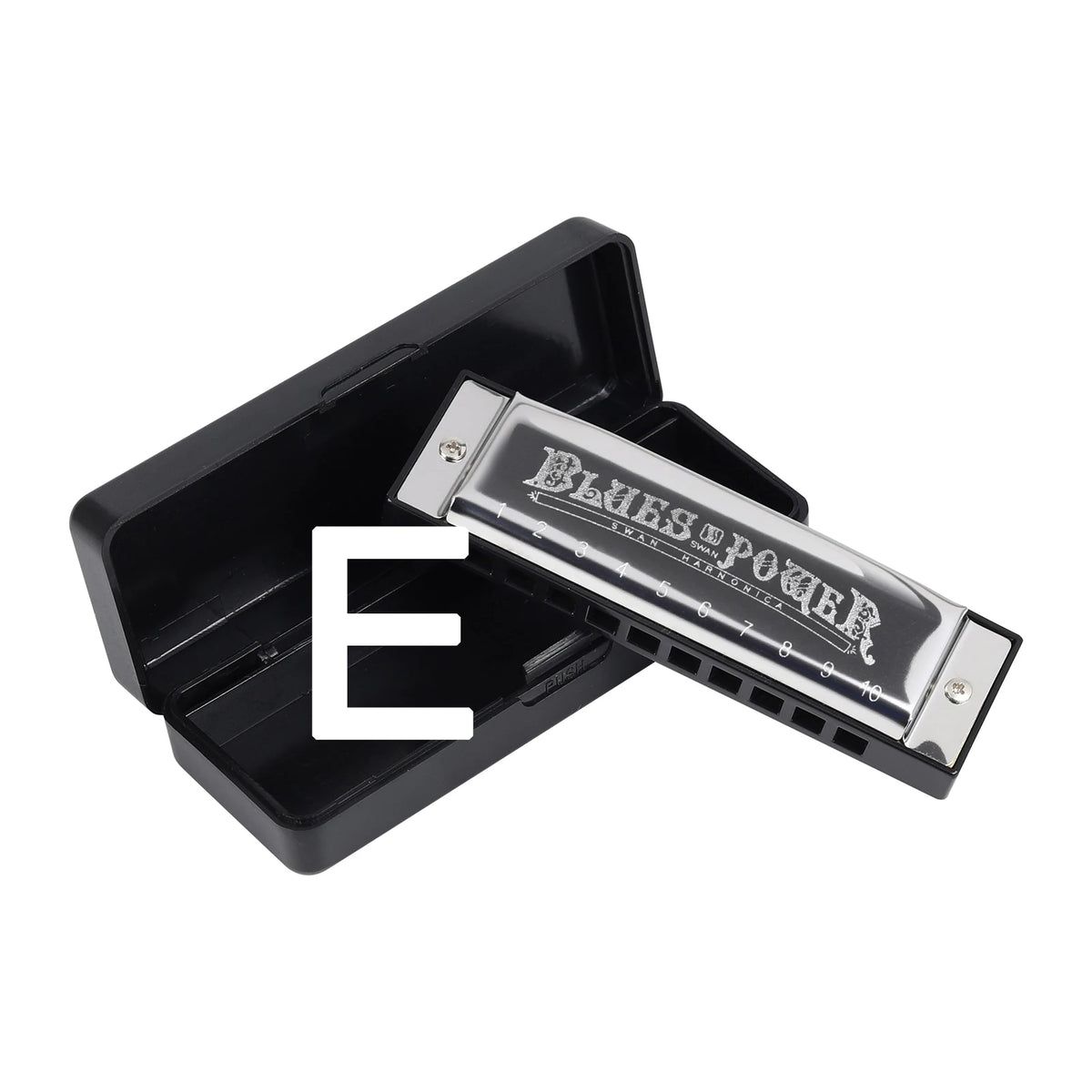 Diatonic Blues Harmonica 12 Keys Available Mouth Organ Harmonica10 Hole 20 Tone Diatonic Harp with Case for Student Teacher Gift