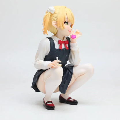 14cm Zhuli Love Pretty Girl Sauce Anime Girl Sexy Figure Model Doll Collection Ornaments Desk Decoration Toy Gift Adult Fans