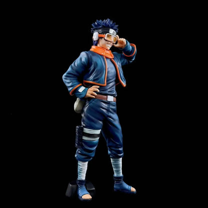 Naruto Young Uchiha Obito Figure - Young Obito with Goggles Laughing Pose - Anime Peripheral Desktop Decoration Gift Collectible Statue