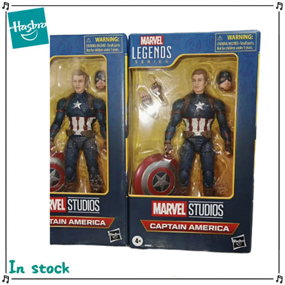 Original Hasbro Marvel Legends Captain America Anime Figure Model Gift Toy Collection