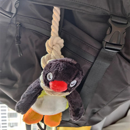 New 16CM Pingu Sling Plush key khain Pendant Cute Animal Doll Backpack Pendant Bag Accessories Children's Decorative Gifts