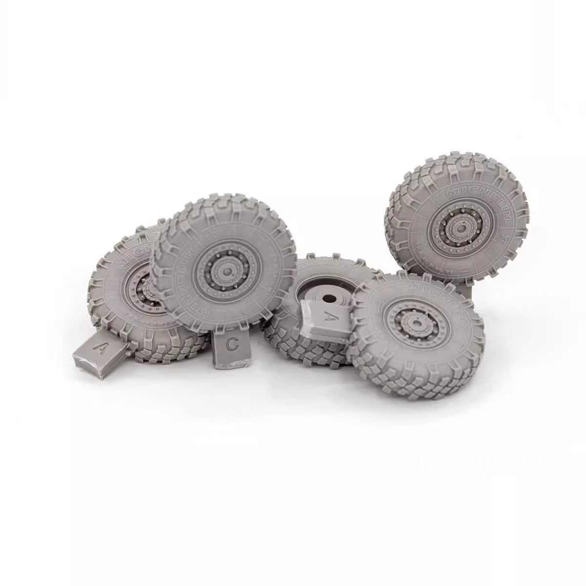 1/35 Cast Resin Model Assembly Kit, GK, AMX-10 Wheeled Step Battle Gravity Resin Tires, Unpainted, Needs To Be Assembled