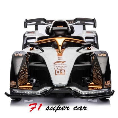 Hot Sale 2-seater F1 kids e-go-kart | 12V , e-bike/scooter-like, Parent-controlled (Safe), Parent-kid Fun, fit for Parks