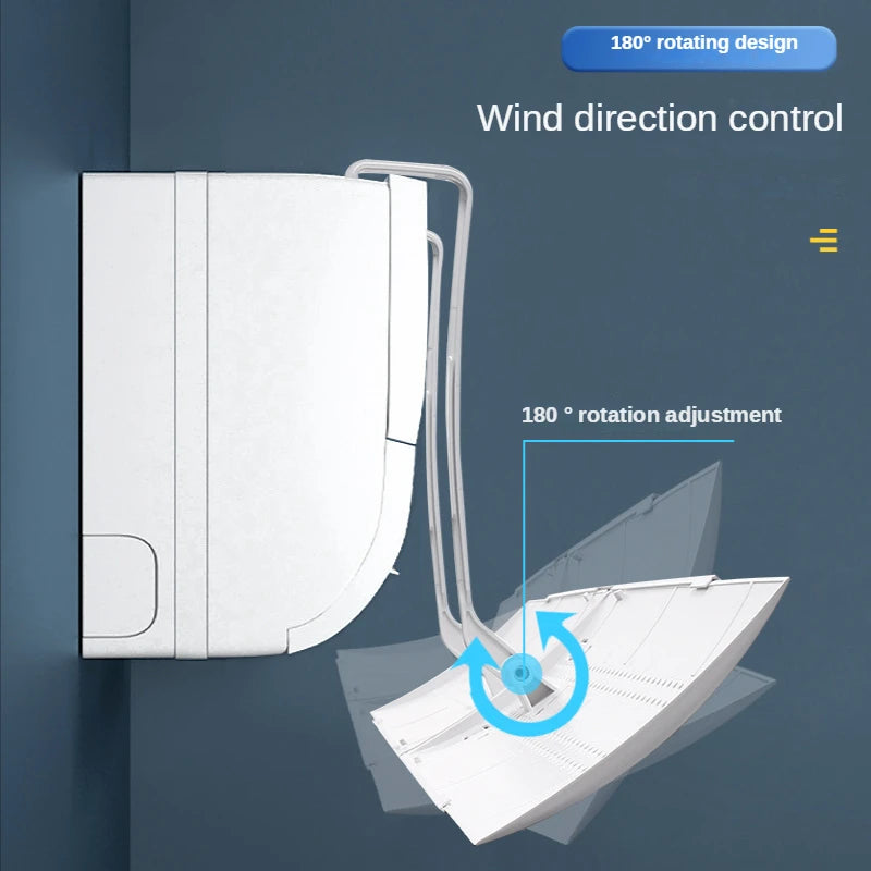 Avoid Punch Wind Deflector Straight Blow Outlet Wind Shields Wall-mounted Air Conditioning Wind Deflector Scalable Universal