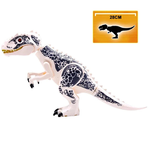 Jurassic Dinosaurs Spinosaurus Large Brick Toy Joints Open Mouth 7 Color Designs, Collectible Decor DIY Puzzle Assembly Gift
