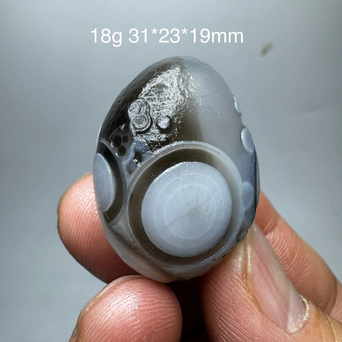 Natural Sardonyx Black Agate Alxa Gobi Eye Rock Mineral Specimen Energy Crystal Chakra Reiki Healing Stone Garden Decor DD1-8