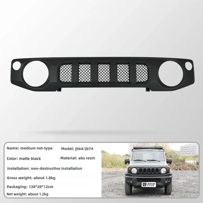 Suitable for 2019-2025 New Suzuki Jimny JB74 JIMNY Modified Front Grille Grille Water Tank Cover Jimny Modifies The Grille