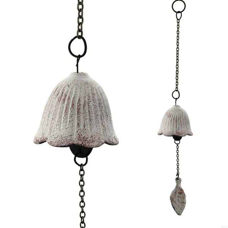 B0KC Japanese Iron Wind Chimes Yard Decor Outdoor Hang Pendants Lucky Temple Bells