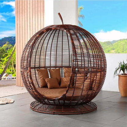 Leisure Lazy Sofa Bird's Nest Chair Rattan Double Rattan Chair Garden Garden Balcony Network Red Creative Furniture Round Chair