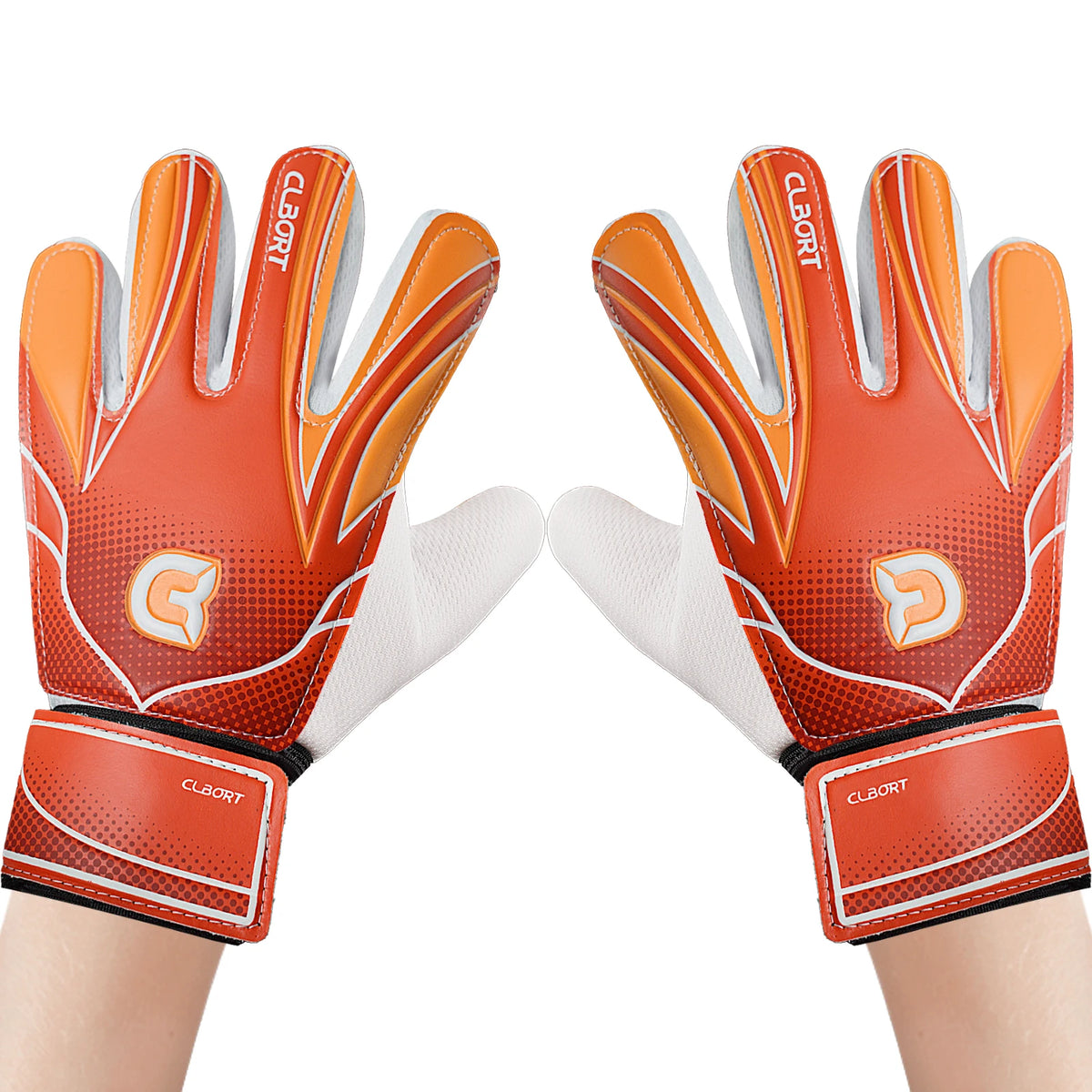 1 pair Non-Slip Soccer Goalie Gloves with Double Wrist Protection
