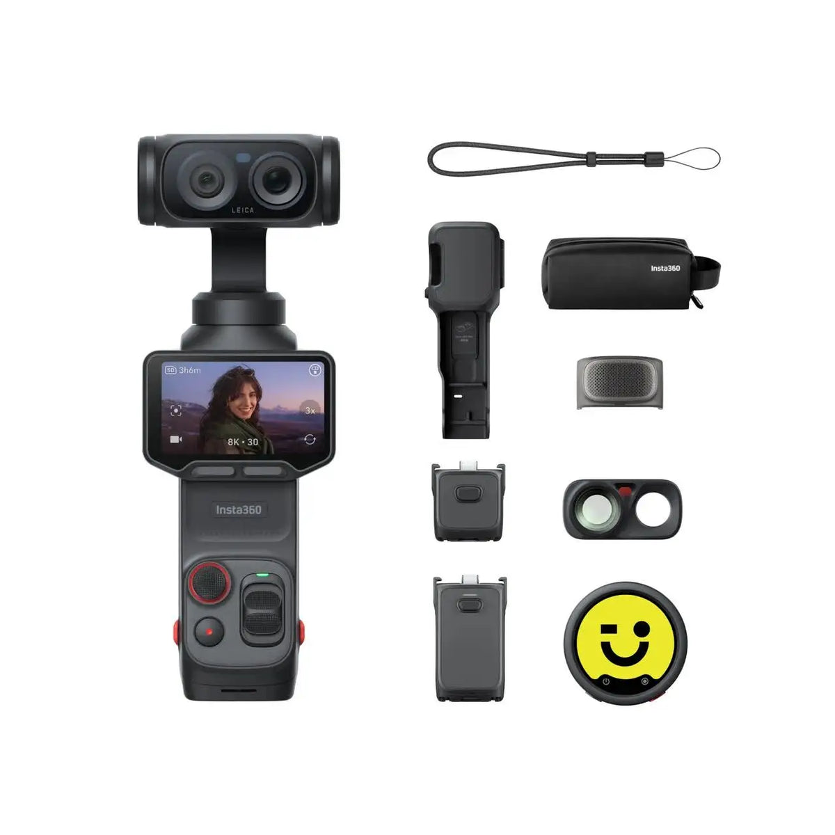 Insta360 Luna Ultra Dual Lens Gimbal Camera 8K 1 Inch Sensor Detachable OLED Touch Screen Vlog Pocket Cam Standard Bundle