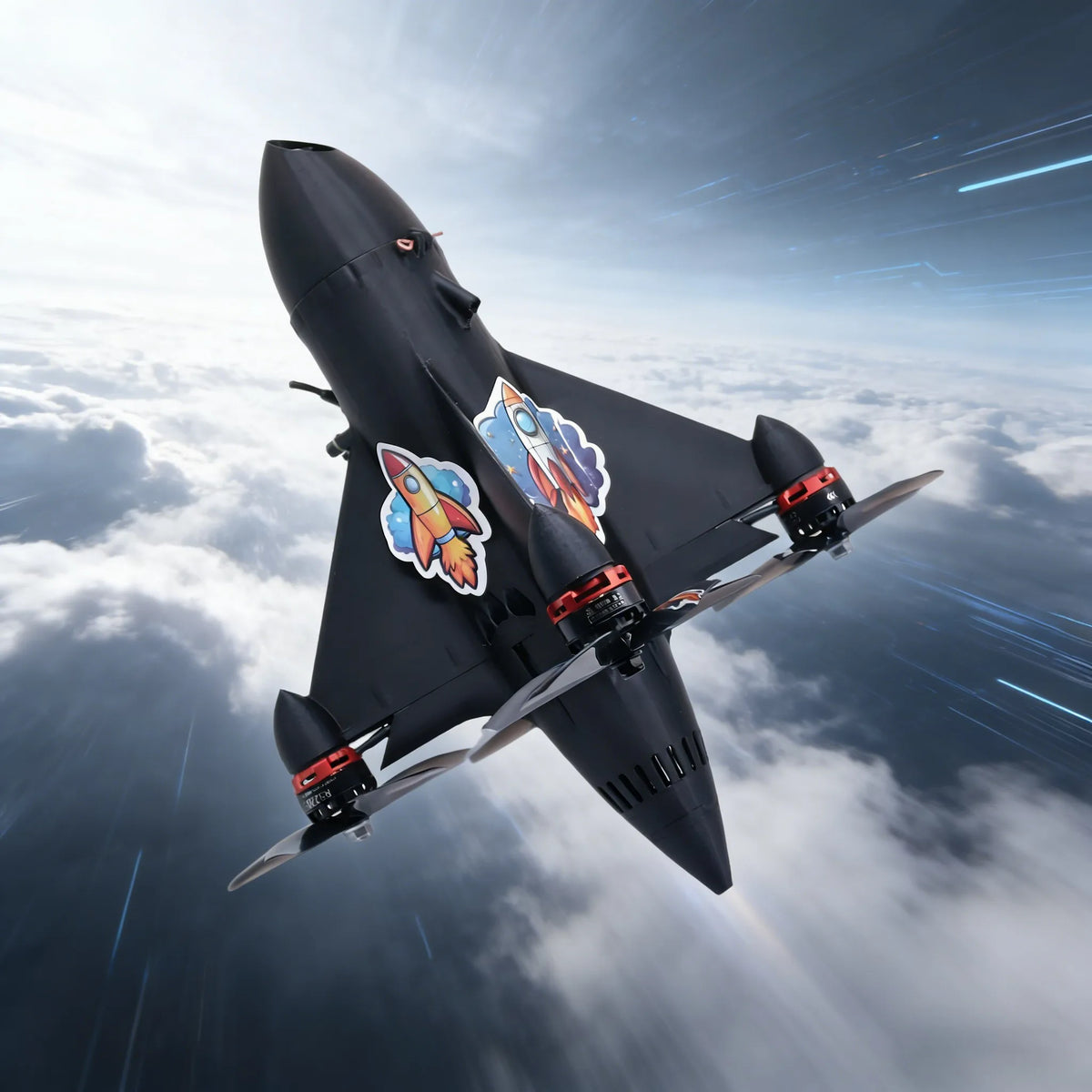 B-CUBE Rocket 5inch FPV Drone Frame Kit Carbon Fiber Racing Drone Quadcopter Freestyle INAV Beatflight F722 Ardupilot Flight