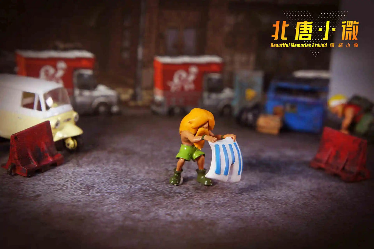 1:64 Metal Slug Genuine Tide Play Figure Snk Hand-Made Heavy Machine Gun Flame Shot Gun Doll Tank Enemy Soldier