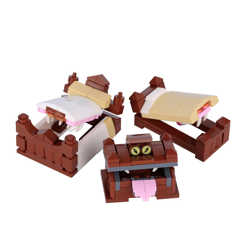 Medieval Scene Building Blocks Castle Street View Winery Tavern Loom Stove Leather Drying Rack Shooting Range Cannon Bricks Toys