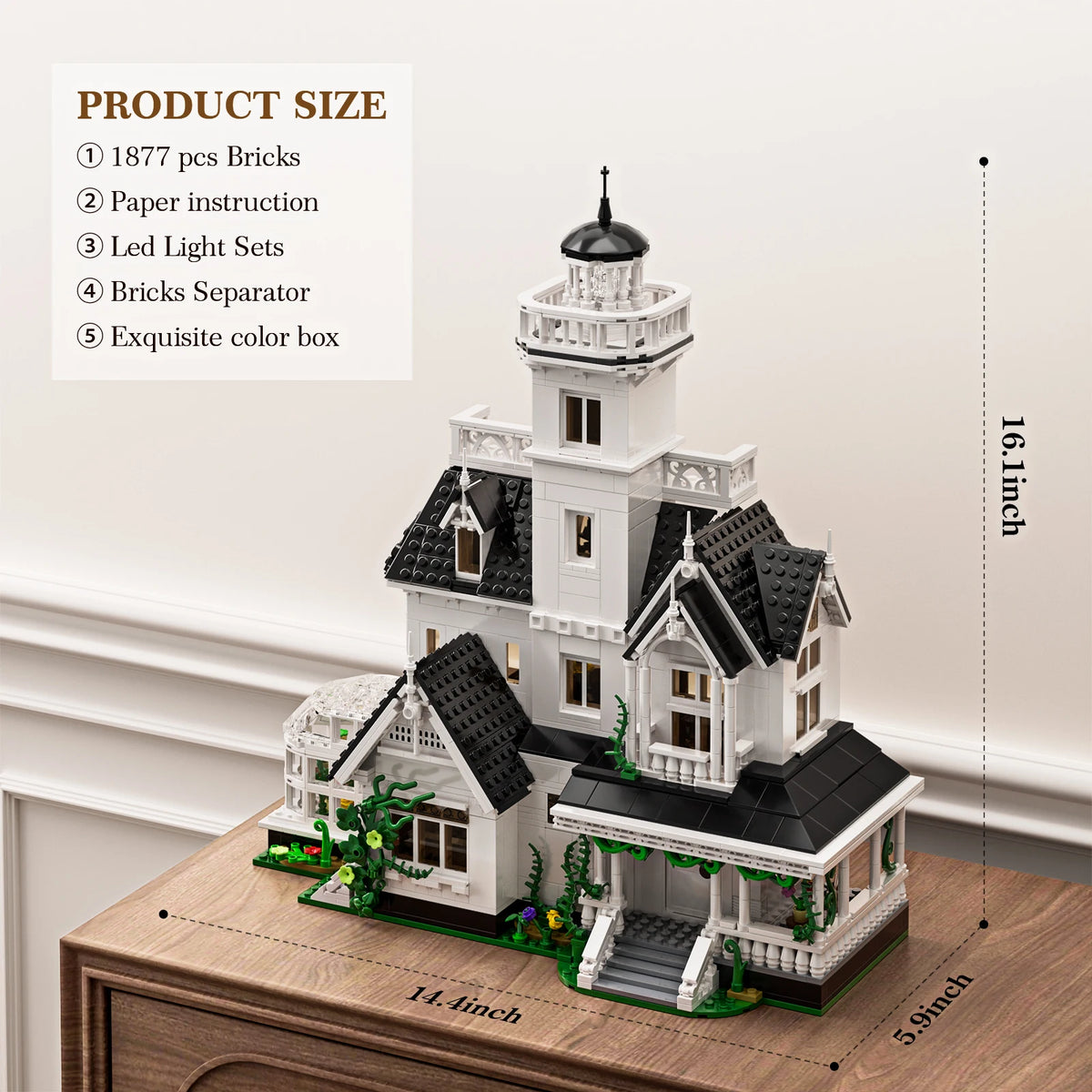 Medieval Vintage Cottage Building Blocks Set Magic House Owens Home Retro Architecture Bricks Collectible Gifts for Adult Fans