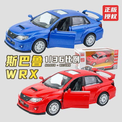 1:36 WRX STI Alloy Racing Car Model Diecasts Simulation Metal Toy Car Model Pull Back