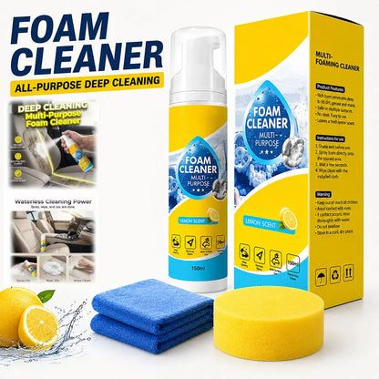 150ml Foam Cleaner All-purpose Deep Cleaning Spray for Car Interior Leather Plastic & Fabric Car Bathroom & Sofa Cleaning Tools