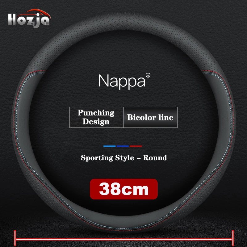 38CM 40CM 42CM 45CM 47CM Car Truck Extra Large Artificial Leather Steering Wheel Braid Cover Universal Auto Interior Accessories