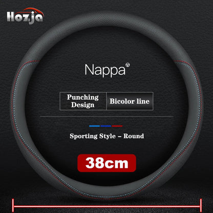 38CM 40CM 42CM 45CM 47CM Car Truck Extra Large Artificial Leather Steering Wheel Braid Cover Universal Auto Interior Accessories