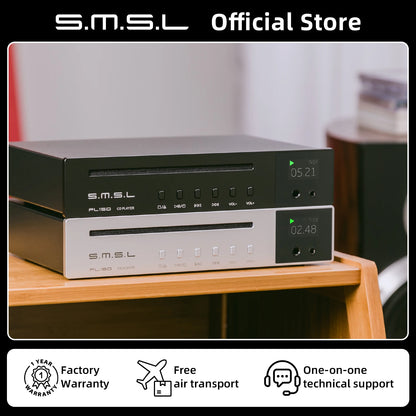 SMSL PL150 Audiophile CD Player CS43198 Source Digital 4.4mm 3.5mm Headphone Jack RCA Optical Coaxial With Remote Control