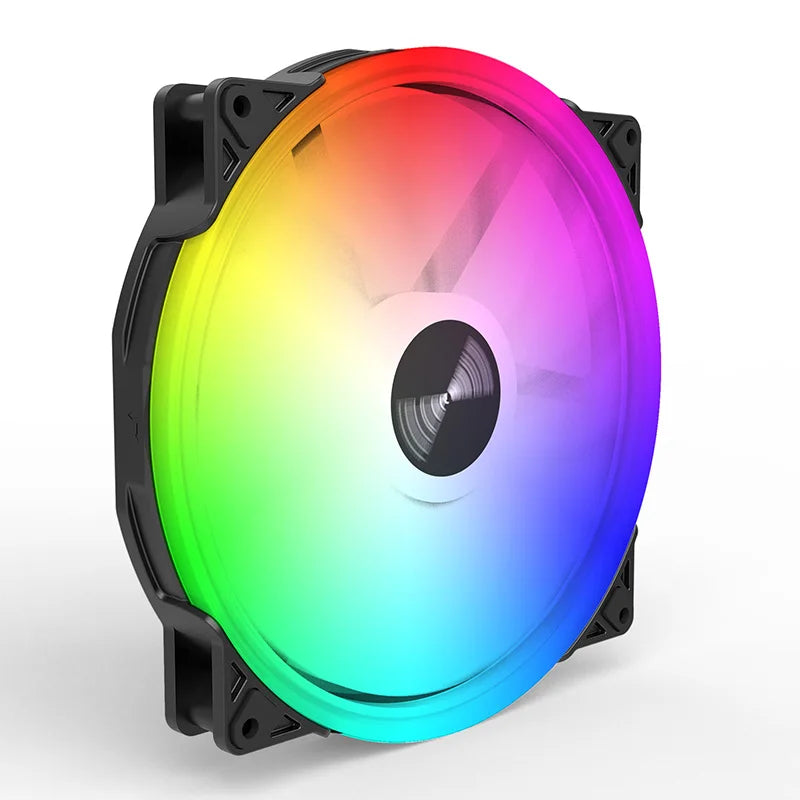TEUCER FD200 200mm ARGB Computer Case Fan 5V 3PIN LED Cooling Fans Desktop PC Case Accessories