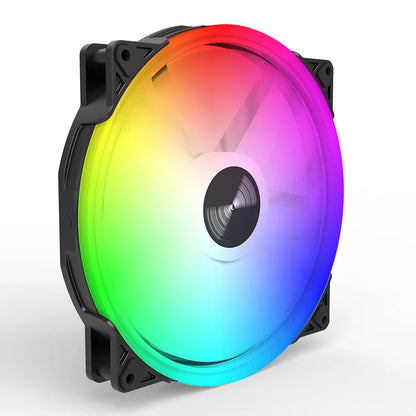 TEUCER FD200 200mm ARGB Computer Case Fan 5V 3PIN LED Cooling Fans Desktop PC Case Accessories