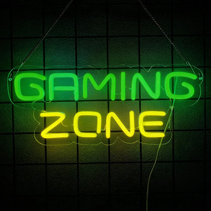 Game Neon Sign Gaming LED Neon Lights for Wall Decor USB Light Up Signs for Game Room Man Cave Teen Boy Bedroom Decorations Gift