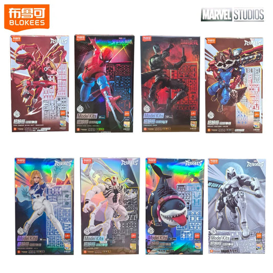 BLOKEES Marvel Building Block Beyond Series Spider Man Assembled Toys Daredevil Movable Model Desktop Decorations Holiday Gifts