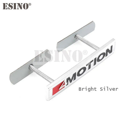 Car Styling 4Motion 3D Rear Trunk Fender Grill Metal Chrome Zinc Alloy Emblem Badge Decal for Volkswagen Golf R Tiguan Touareg