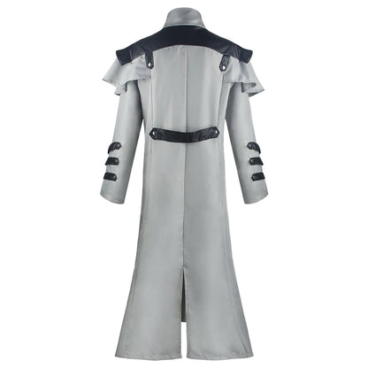 Vintage Medieval Long Trench Coat Gothic Double Breasted Jacket Men's Steampunk Overcoat Victorian Cosplay Tailcoat