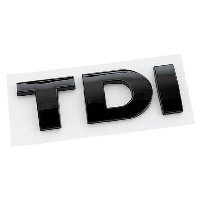 3D ABS Black Red Logo TDI Emblem Letters Decal Car Rear Trunk Badge TDI Sticker for VW Accessories