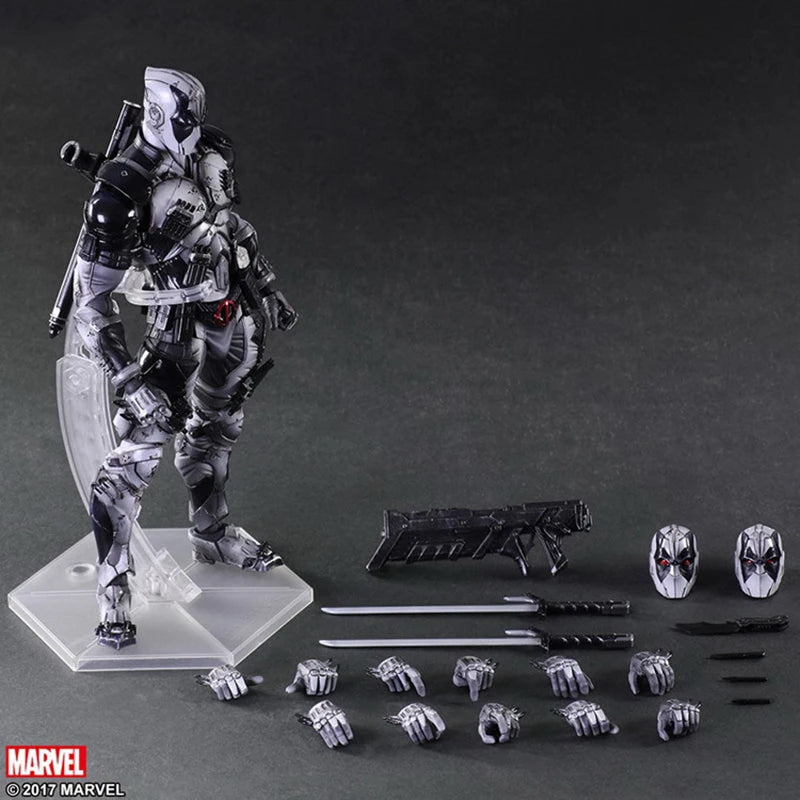 Play Arts Deadpool Action Figure Marvel X-Men Play Arts Kai Super Hero Wade Winston Wilson BJD Deadpool Figure Collect Model Toy