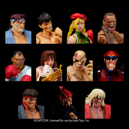 Jada Toys street fighter you lost Set – 19 Battle - Damaged Heads